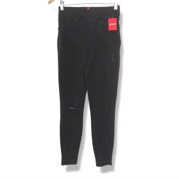 NWT SPANX Vintage Distressed Ankle Skinny Jeans $128 - Picture 8 of 14